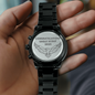 2025 Black Chronograph Watch, Eagle Scout Gift