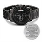 Engraved Luxury Message Watch, To Son Gift From Parents, To Son From Mom and Dad, Christmas Gift, Graduation Gift For Son, Birthday Gifts