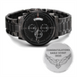 2025 Black Chronograph Watch, Eagle Scout Gift