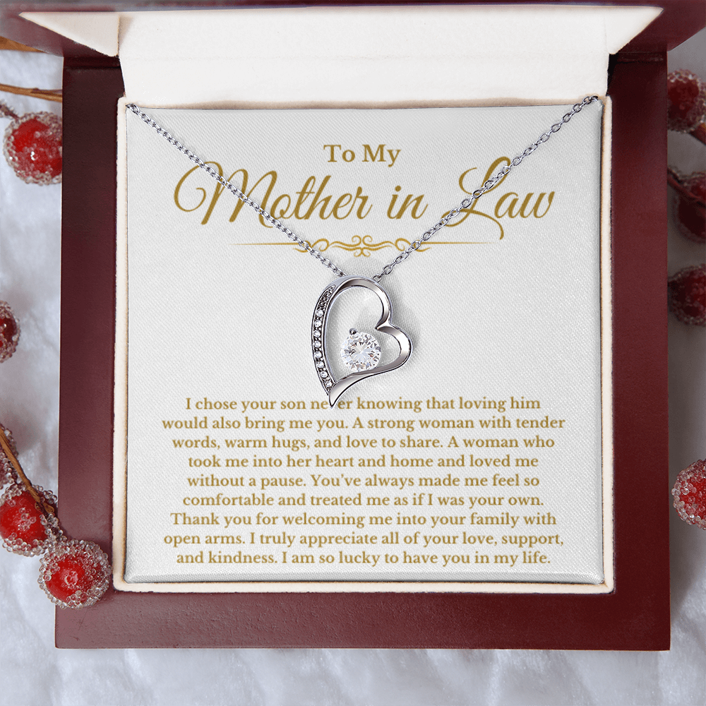 Mother In Law Gift - Forever Love Necklace - From Daughter