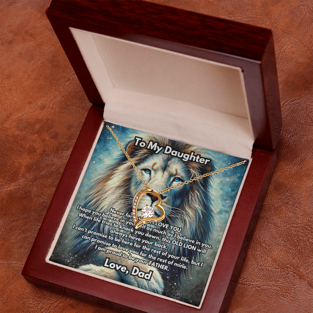 Lion Necklace, Silver or Gold Lion Necklace, Wild Animal Necklace, From Dad Necklace, Jewelry, Daughter Gift
