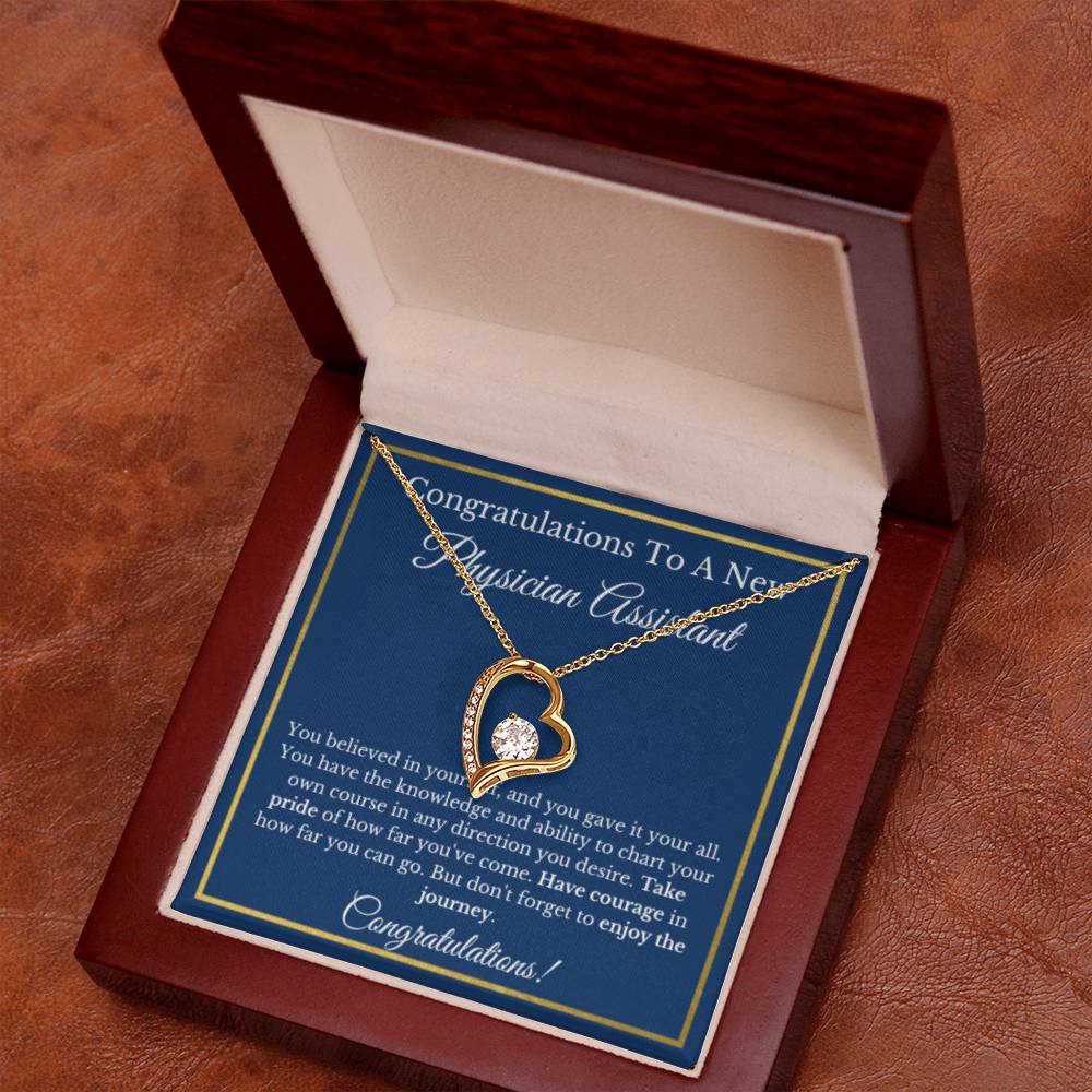 Physician Assistant Graduation Gift, Graduation Gift For PA, PA Jewelry Gift For Future PA, Forever Love