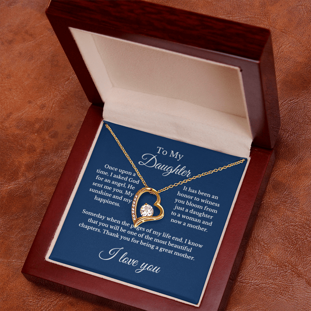 To My Daughter From Mom, Mother's Day Necklace Gift.