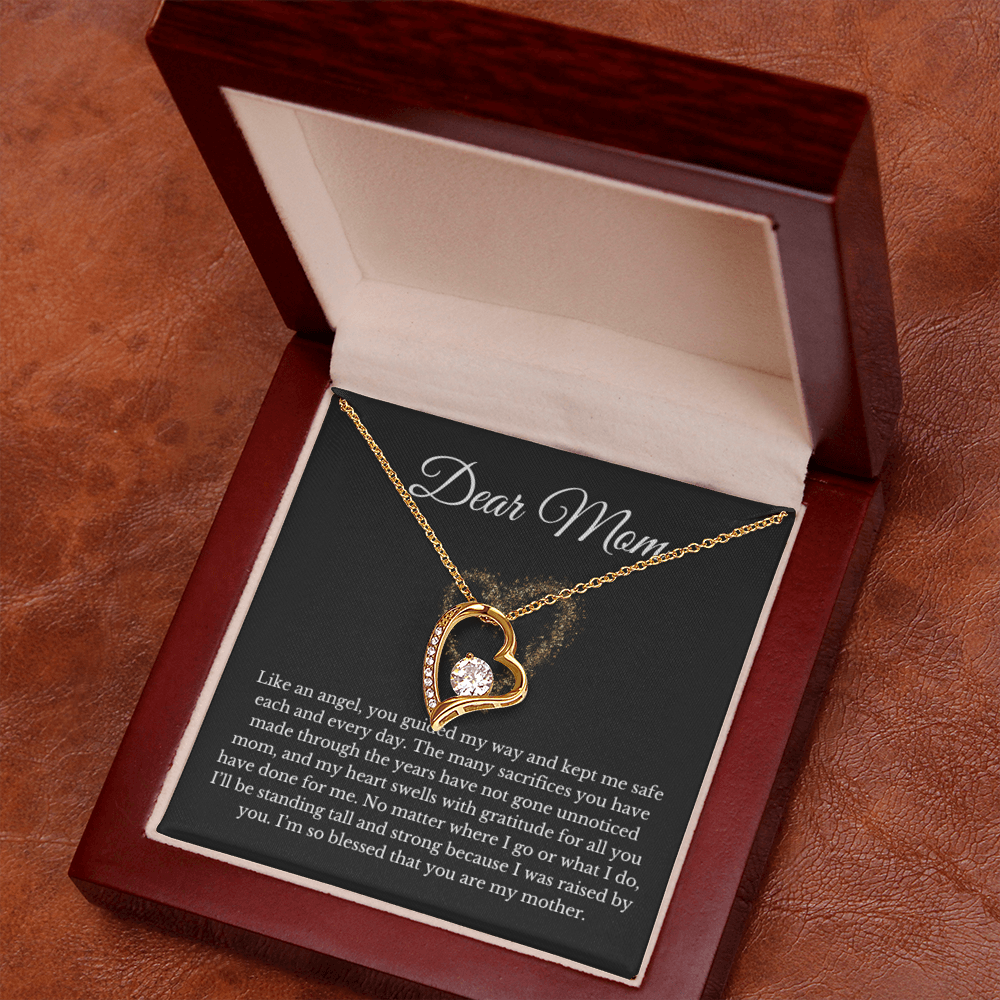 To My Mom Heart Necklace, For Mom From Daughter Son, Mother's Day Gift
