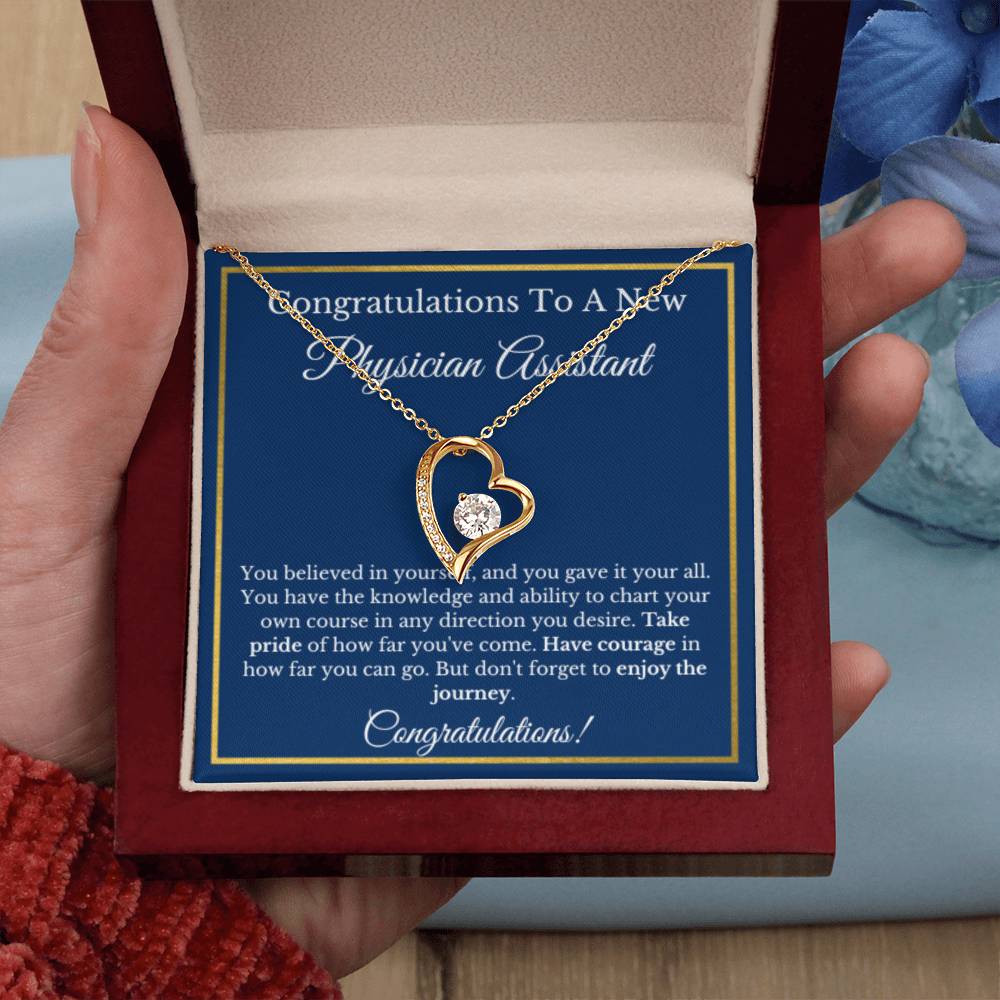 Physician Assistant Graduation Gift, Graduation Gift For PA, PA Jewelry Gift For Future PA, Forever Love