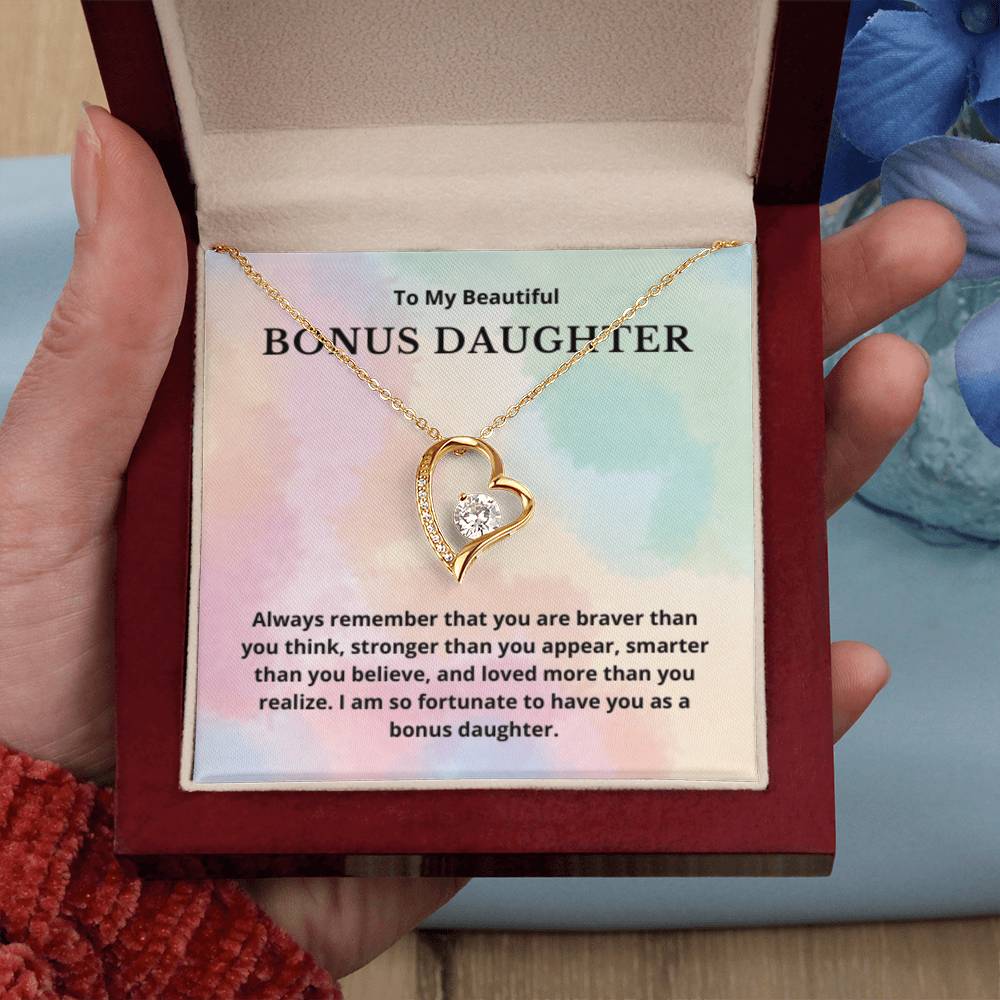 Bonus Daughter Gift for Step Daughter Wedding Gift Necklace