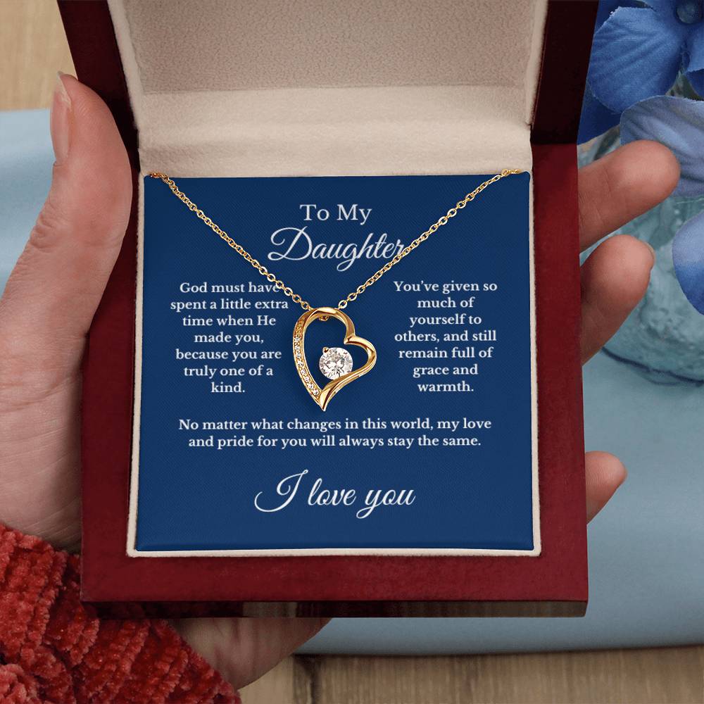 To My Daughter From Mom, Mother's Day Necklace Gift.
