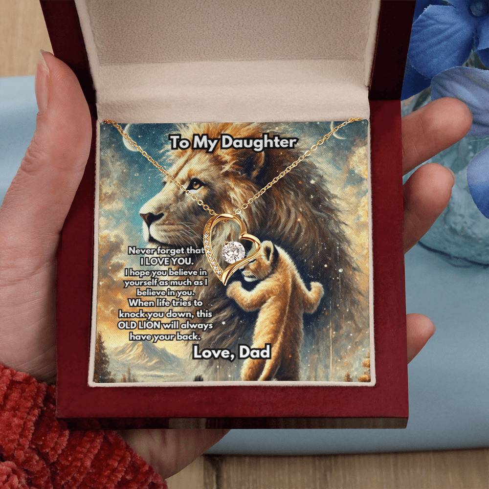 Lion Necklace, Silver or Gold Lion Necklace, Wild Animal Necklace, From Dad Necklace, Jewelry, Daughter Gift