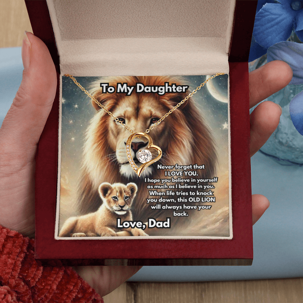 Collar de León, Collar de León de Plata o Oro, Collar de Animal Salvaje, Collar de Papá, Joyería, Regalo para Hija