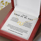 Necklace Gift PARA EL AMOR DE MI VIDA, Message Card Jewelry, Spanish, For My Love Gift Gold Jewelry