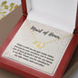 Maid of Honor Wedding Day Gift, Maid of Honor Necklace Gift, Gold Diamond Jewelry Gift, Maid of Honor Gift