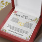 Necklace Gift PARA EL AMOR DE MI VIDA, Message Card Jewelry, Spanish, For My Love Gift Gold Jewelry