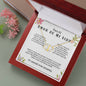 Necklace Gift PARA EL AMOR DE MI VIDA, Message Card Jewelry, Spanish, For My Love Gift Gold Jewelry