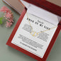 Necklace Gift PARA EL AMOR DE MI VIDA, Message Card Jewelry, Spanish, For My Love Gift Gold Jewelry