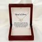 Maid of Honor Wedding Day Gift, Maid of Honor Necklace Gift, Gold Diamond Jewelry Gift, Maid of Honor Gift