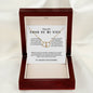 Necklace Gift PARA EL AMOR DE MI VIDA, Message Card Jewelry, Spanish, For My Love Gift Gold Jewelry