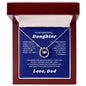 To My Daughter Necklace From Dad Lucky Jewelry
