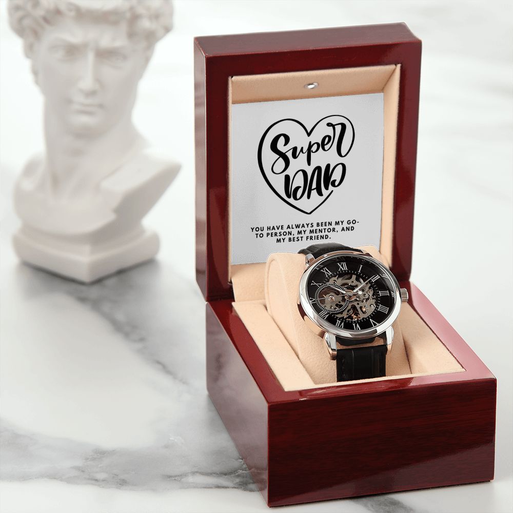 Gifts for Dad, Fathers Day from Daughter Son, Dad Birthday Watch Gifts Ideas, Best Dad Watch with Message, Happy Fathers Day, Birthday Gifts for Dad, from Daughter Son, Watch Gift For Dad