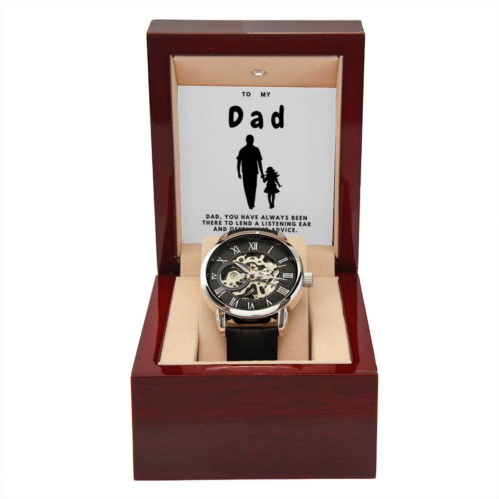 Gifts for Dad, Fathers Day from Daughter Son, Dad Birthday Watch Gifts Ideas, Best Dad Watch with Message, Happy Fathers Day, Birthday Gifts for Dad, from Daughter Son, Watch Gift For Dad