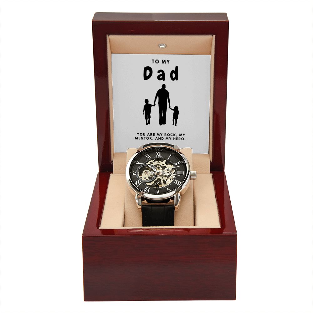 Gifts for Dad, Fathers Day from Daughter Son, Dad Birthday Watch Gifts Ideas, Best Dad Watch with Message, Happy Fathers Day, Birthday Gifts for Dad, from Daughter Son, Watch Gift For Dad