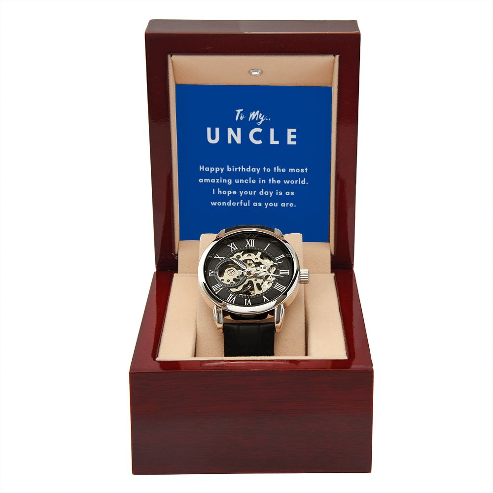 Uncle Watch Gift, From Niece, From Cousin, Father's Day, Gifts for Men, Graduation Gifts for Him, Fathers Day, Christmas