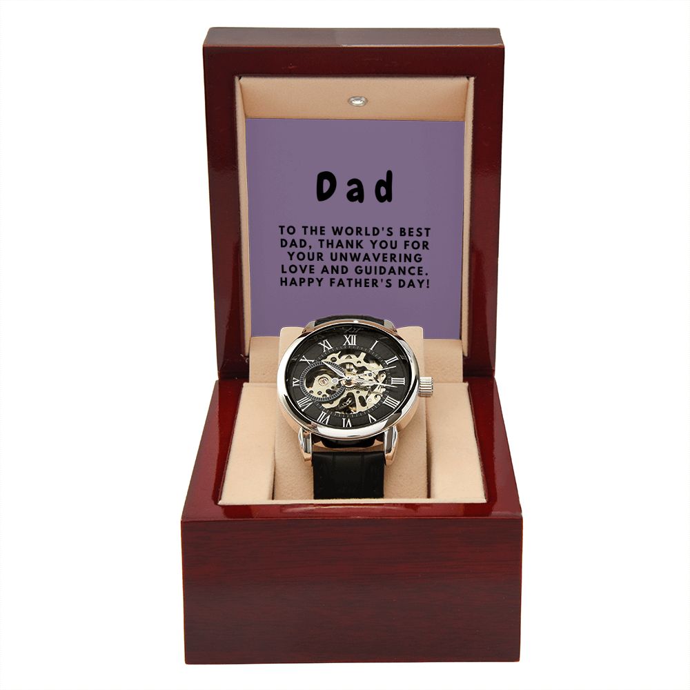 Gifts for Dad, Fathers Day from Daughter Son, Dad Birthday Watch Gifts Ideas, Best Dad Watch with Message, Happy Fathers Day, Birthday Gifts for Dad, from Daughter Son, Watch Gift For Dad