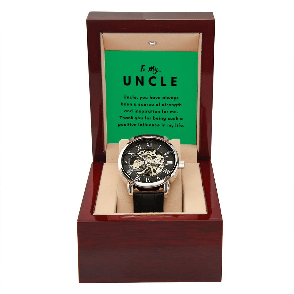 Uncle Watch Gift, From Niece, From Cousin, Father's Day, Gifts for Men, Graduation Gifts for Him, Fathers Day, Christmas