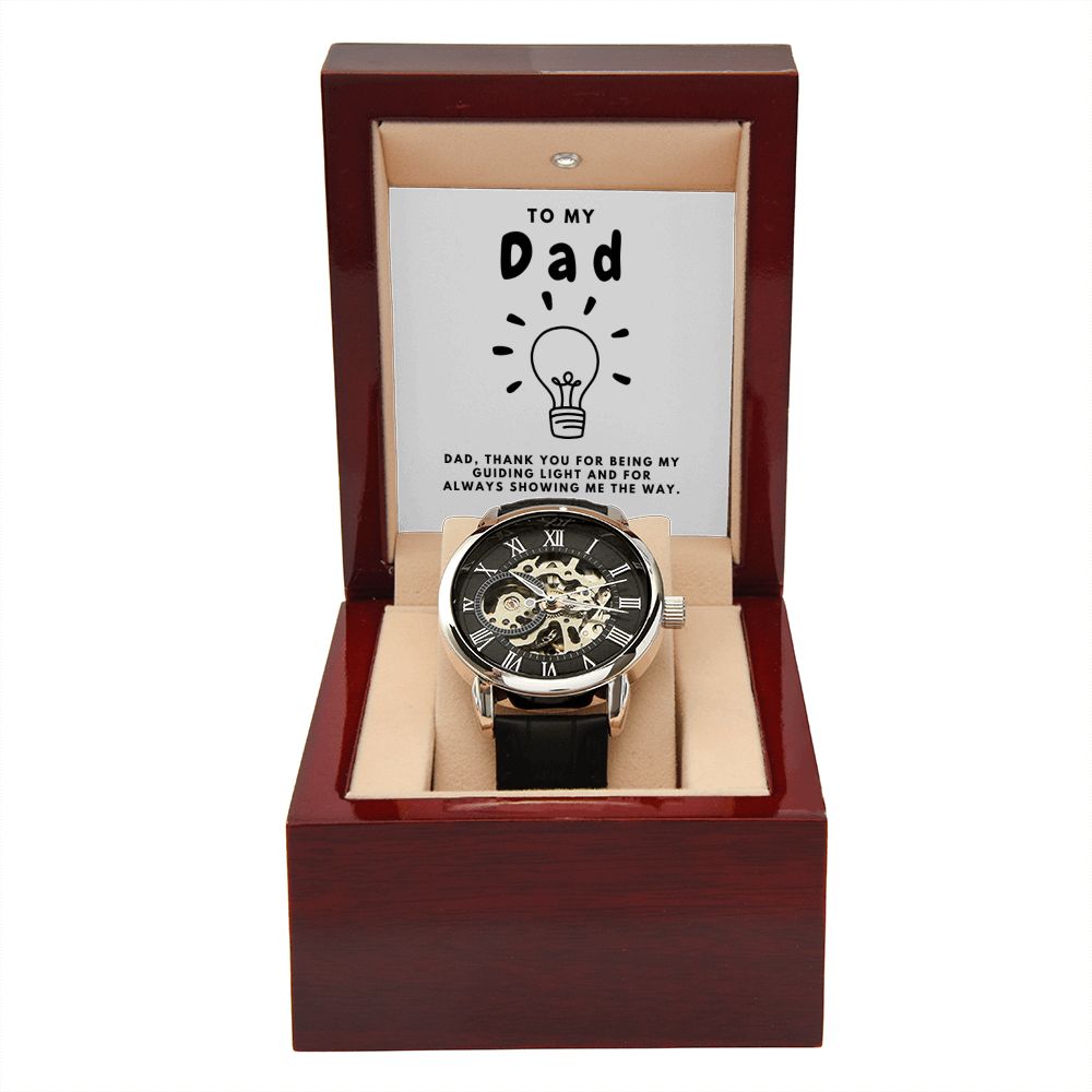 Gifts for Dad, Fathers Day from Daughter Son, Dad Birthday Watch Gifts Ideas, Best Dad Watch with Message, Happy Fathers Day, Birthday Gifts for Dad, from Daughter Son, Watch Gift For Dad