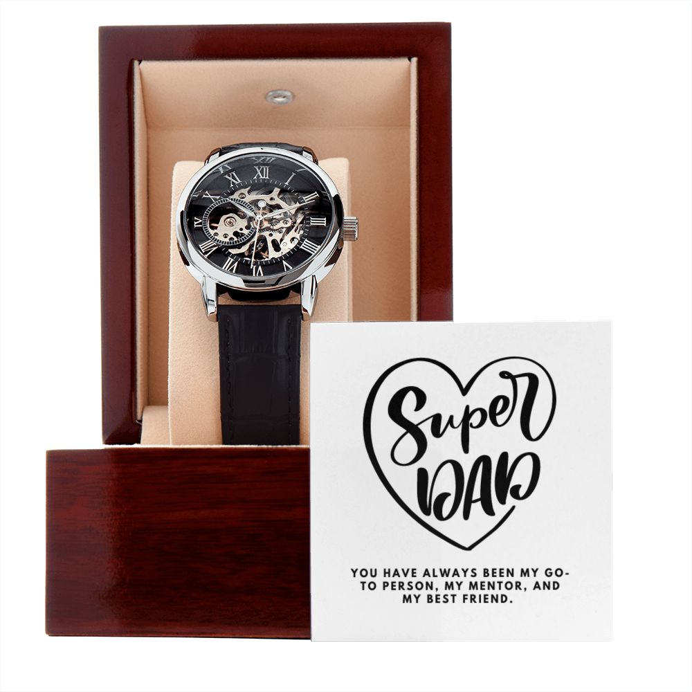 Gifts for Dad, Fathers Day from Daughter Son, Dad Birthday Watch Gifts Ideas, Best Dad Watch with Message, Happy Fathers Day, Birthday Gifts for Dad, from Daughter Son, Watch Gift For Dad