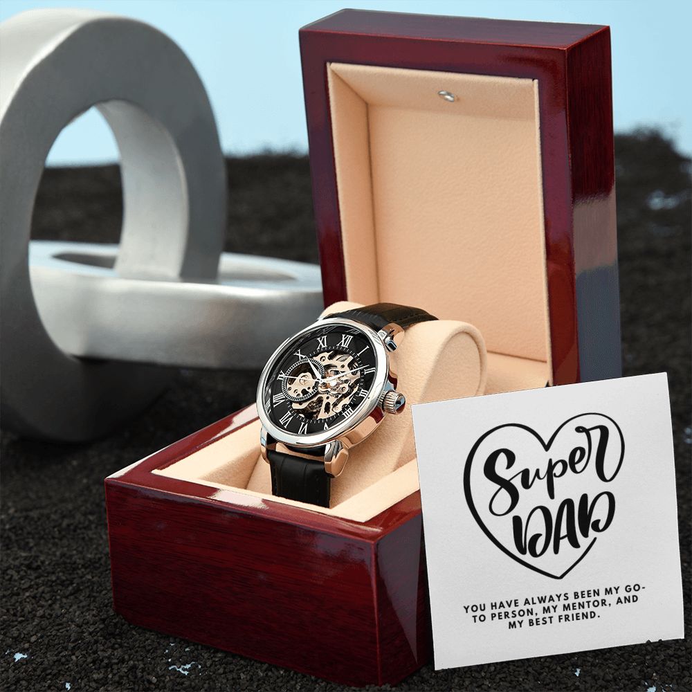Gifts for Dad, Fathers Day from Daughter Son, Dad Birthday Watch Gifts Ideas, Best Dad Watch with Message, Happy Fathers Day, Birthday Gifts for Dad, from Daughter Son, Watch Gift For Dad