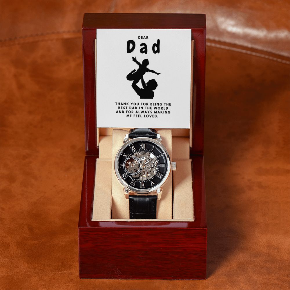 Gifts for Dad, Fathers Day from Daughter Son, Dad Birthday Watch Gifts Ideas, Best Dad Watch with Message, Happy Fathers Day, Birthday Gifts for Dad, from Daughter Son, Watch Gift For Dad