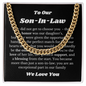 Gift for Son In Law, Son In Law Wedding Gift Idea Link Chain