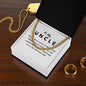 Uncle Necklace Gift, From Niece or Cousin, Link Chain Jewelry, Graduation, Father's Day, Christmas Gifts for Men, Message Card