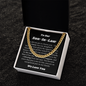 Gift for Son In Law, Son In Law Wedding Gift Idea Link Chain