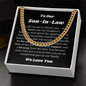 Gift for Son In Law, Son In Law Wedding Gift Idea Link Chain