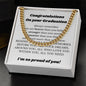 Necklace Graduation Gift for Him, Best Gift for College Graduation, Gift for New Graduate, Graduation Male Gift