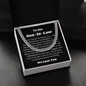 Gift for Son In Law, Son In Law Wedding Gift Idea Link Chain