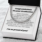 Necklace Graduation Gift for Him, Best Gift for College Graduation, Gift for New Graduate, Graduation Male Gift
