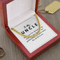 Uncle Necklace Gift, From Niece or Cousin, Link Chain Jewelry, Graduation, Father's Day, Christmas Gifts for Men, Message Card