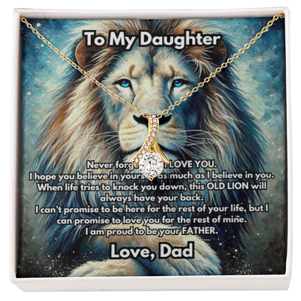 Lion Necklace, Silver or Gold Lion Necklace, Wild Animal Necklace, From Dad Necklace, Jewelry, Daughter Son Gift