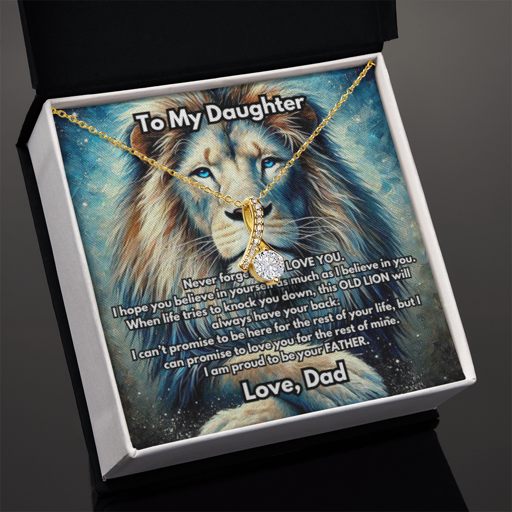 Lion Necklace, Silver or Gold Lion Necklace, Wild Animal Necklace, From Dad Necklace, Jewelry, Daughter Son Gift