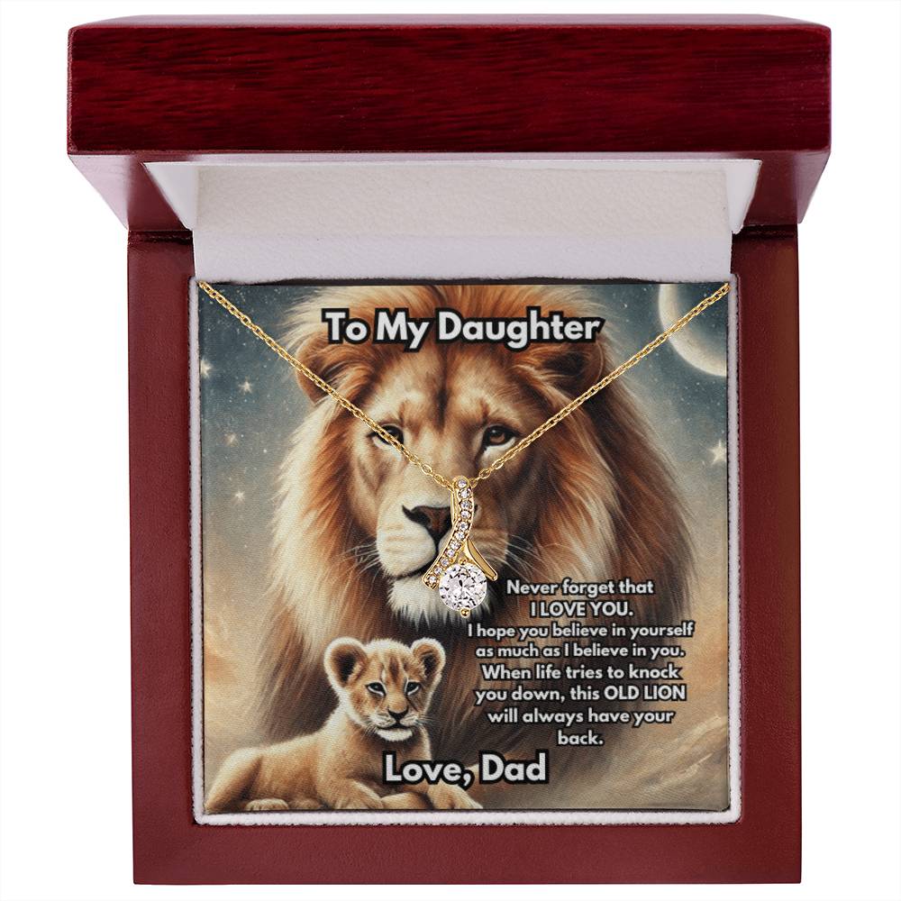 Lion Necklace, Silver or Gold Lion Necklace, Wild Animal Necklace, From Dad Necklace, Jewelry, Daughter Son Gift