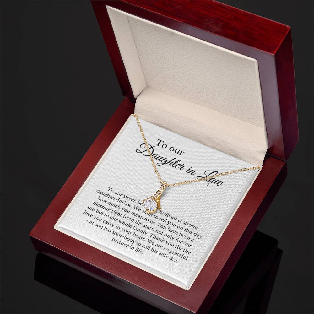 To Our Daughter-In-Law Gift On Wedding Day, Future Daughter In Law Rehearsal Dinner Gift