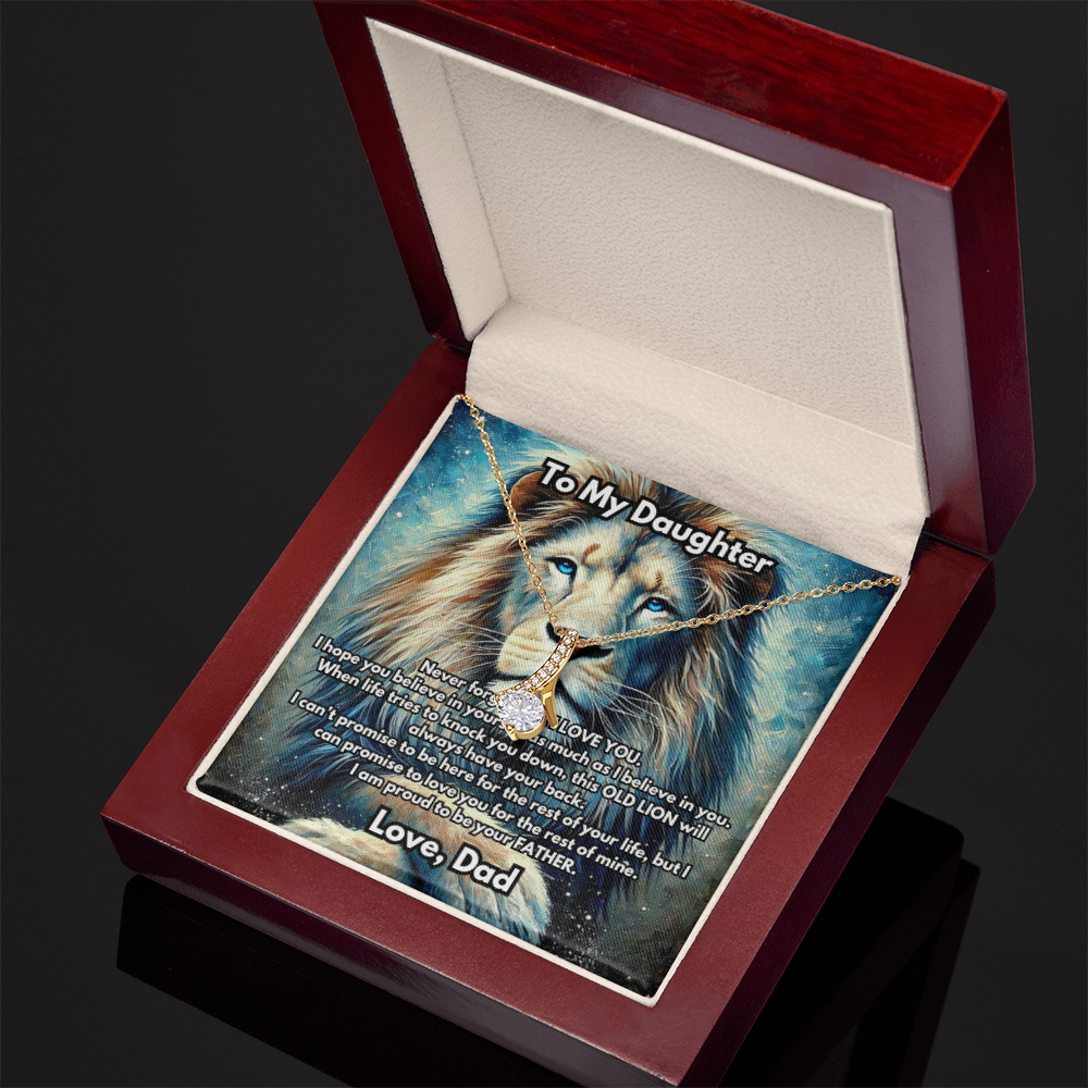 Lion Necklace, Silver or Gold Lion Necklace, Wild Animal Necklace, From Dad Necklace, Jewelry, Daughter Son Gift