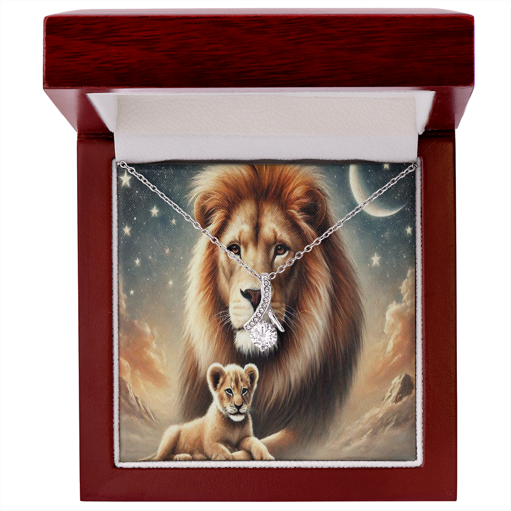 Lion Necklace, Silver or Gold Lion Necklace, Wild Animal Necklace, From Dad Necklace, Jewelry, Daughter Son Gift