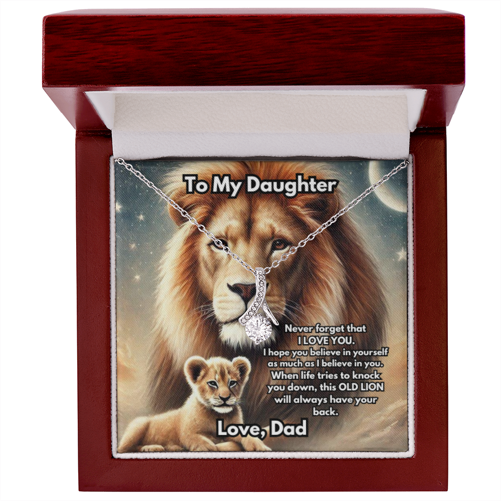 Lion Necklace, Silver or Gold Lion Necklace, Wild Animal Necklace, From Dad Necklace, Jewelry, Daughter Son Gift