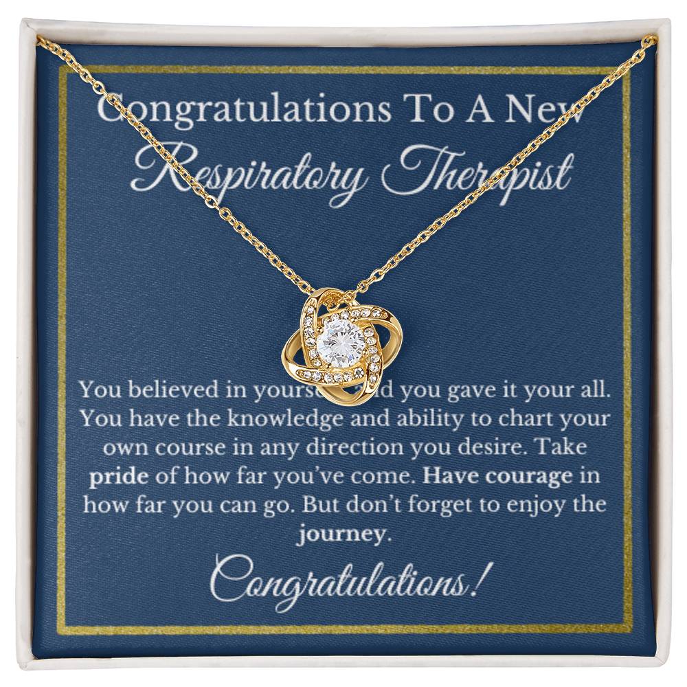 Respiratory Therapist Graduation Gift, Healthcare Jewelry Necklace.