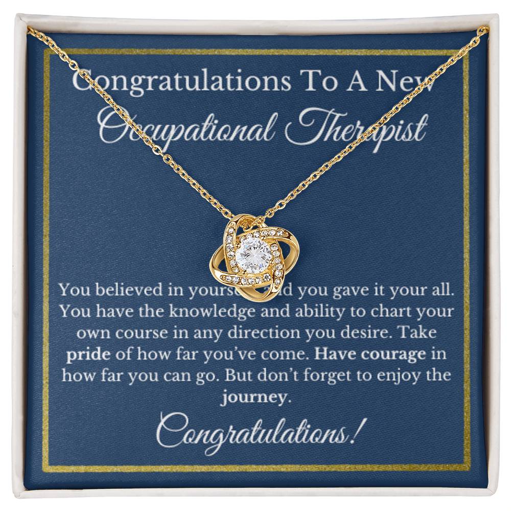 Occupational Therapist Graduation Gift, OT Jewelry, Healthcare Necklace.