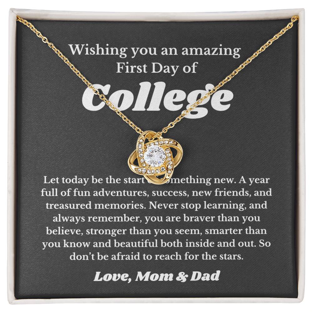 First Day Of University , For Daughter, Son, Back To School Gift Necklace Jewelry, College