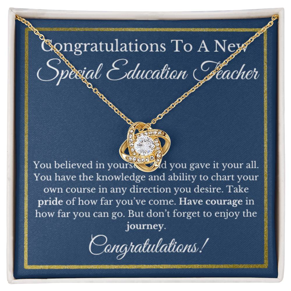 Special Education Teacher Gift, SPED Graduation Necklace, Unique Jewelry, Educator